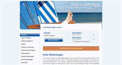 Desktop Screenshot of hotel-in-boltenhagen.de