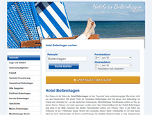 Tablet Screenshot of hotel-in-boltenhagen.de